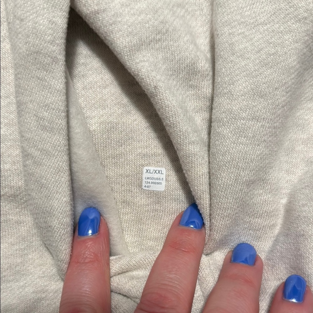 Lululemon Half Zip Scuba - heathered bone - Picture 3 of 4